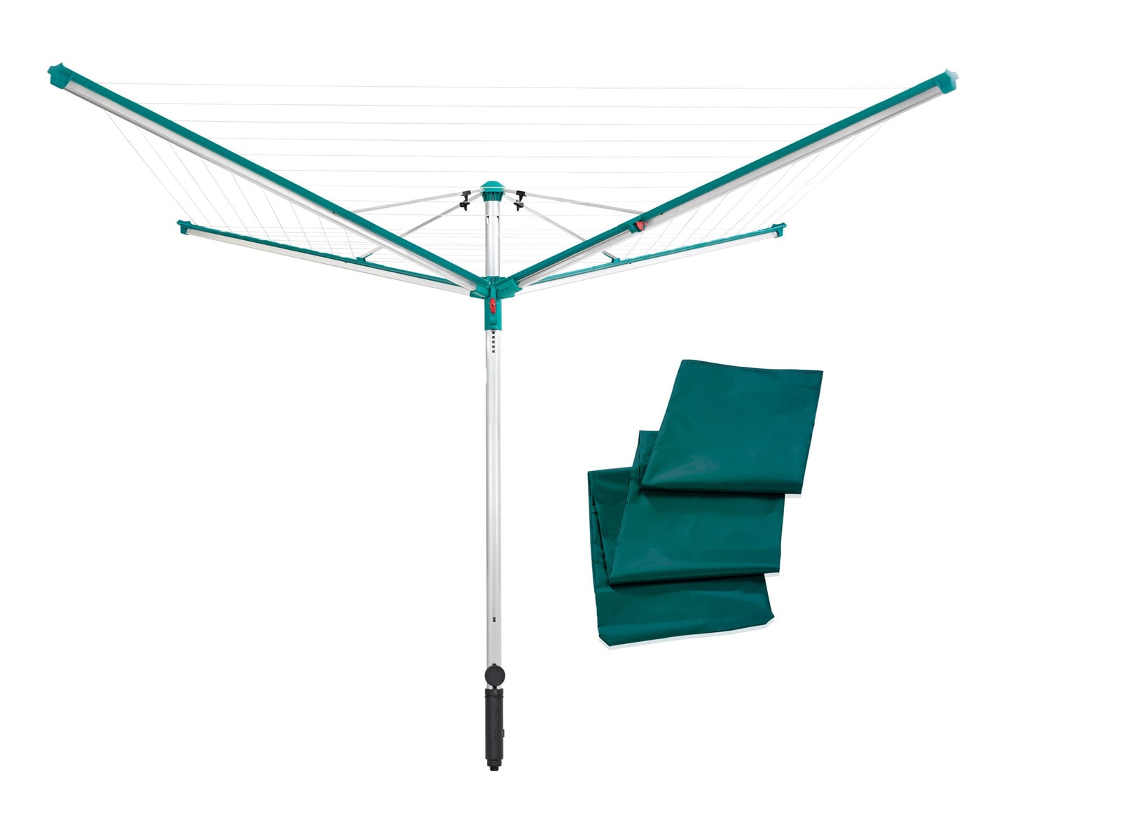 Leifheit Linomatic 600 Deluxe wasdroogrek met beschermhoes