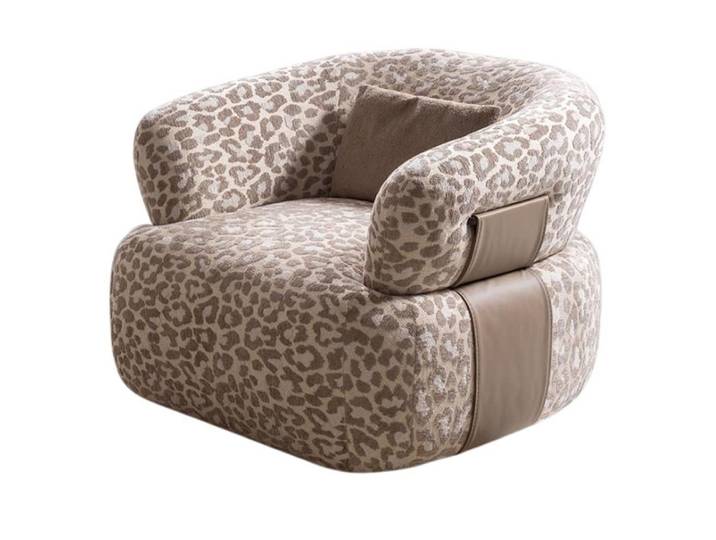 JVmoebel Sessel Beiger Bequemer Stoffsessel für das Wohnzimmer (1-St)