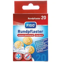 Wundpflaster Rund Hautfarben 20er Pflasterset Erste Hilfe Versorgung Pflaster
