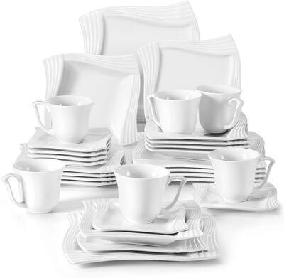 MALACASA Amparo Porcelain Dinnerware Set