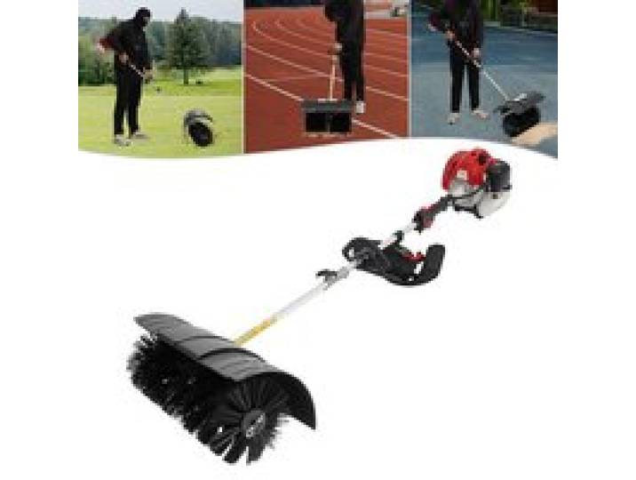 Balayeuse de route - Balayeuse à Essence Portative 52CC - Outils de Nettoyage de Jardin - Machine de Balayeuse pour Nettoyage