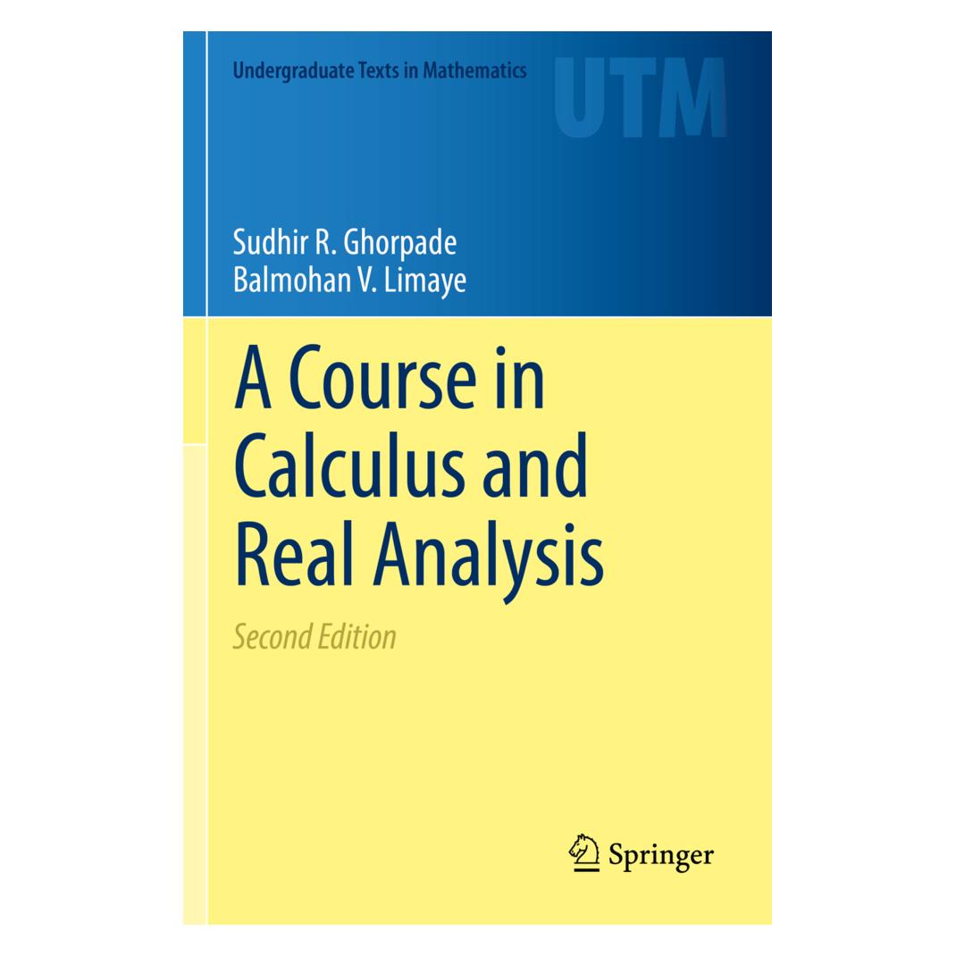 Springer A Course in Calculus and Real Analysis (Englisch, Softcover, Balmohan V. Limaye, Sudhir R. Ghorpade) (45497493)