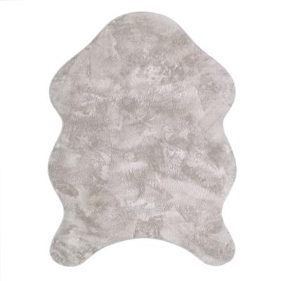 Fellteppich PACO HOME "Pelt 640", grau, B:120cm H:16mm L:160cm, Polyester, Teppiche, Fellteppich, Kunstfell, Uni Farben, sehr weicher Flor