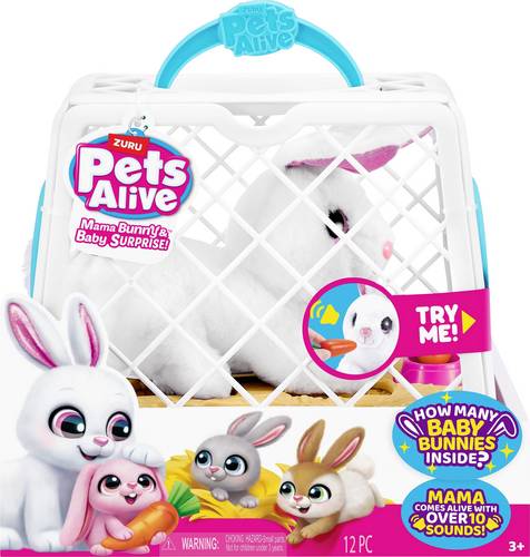 ZURU Pets Alive - Mama & Baby Surprise Bunny Playset S1 Roboter