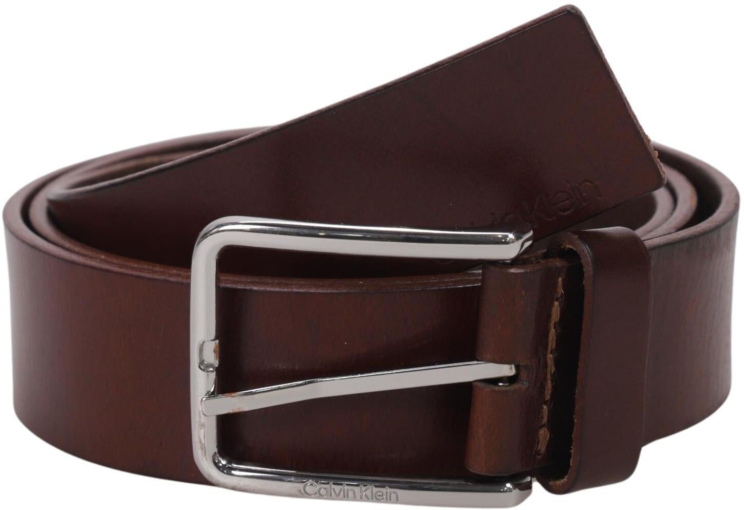 Calvin Klein Herren Gürtel, Braun, Gr. 95, Leder - Second Hand