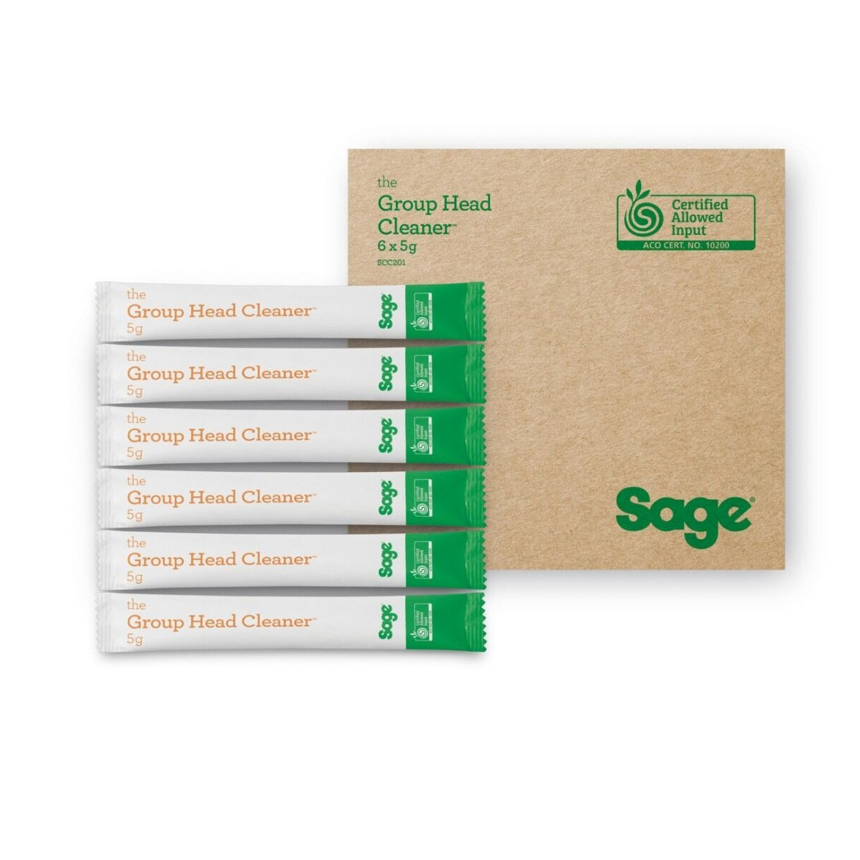Sage Organic Espresso-reiniger SCC201NEU0ZEU1 - 6-pack Koffieaccessoire