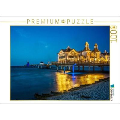 CALVENDO Puzzle Insel Rügen - Seebrücke Sellin | 1000 Teile Lege-Größe 64 × 48 cm Foto-Puzzle für glückliche Stunden