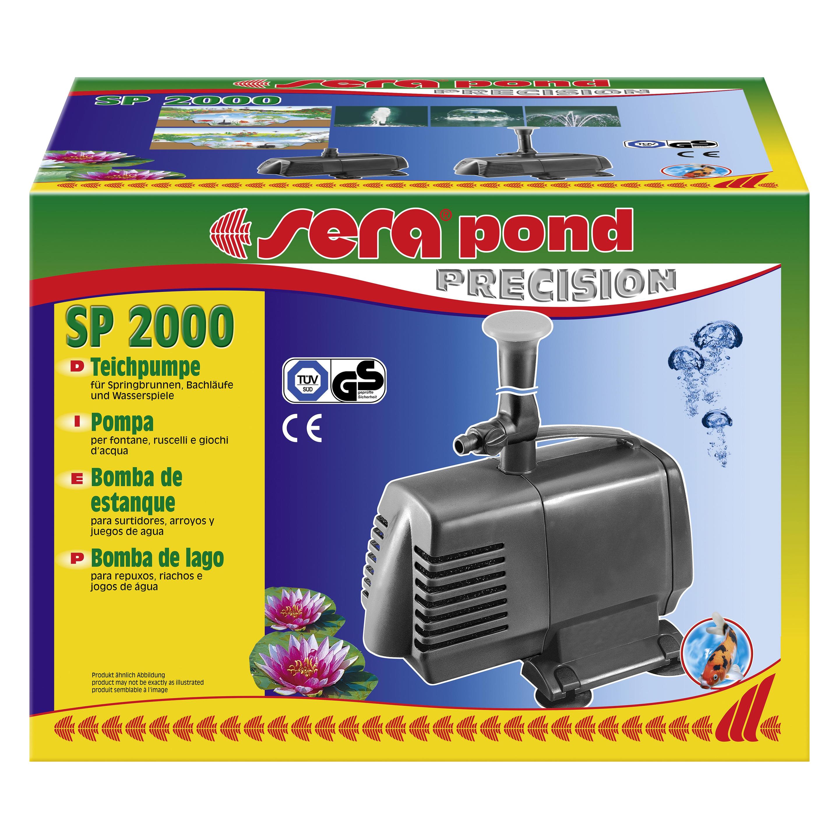 Sera pond SP 2000 Teichpumpe, 2.470 l/h (ST30059)