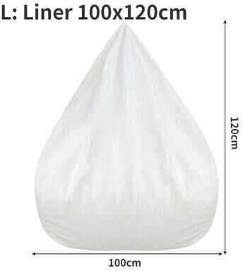 Uplifted Finds Premium Large Bean Bag Chair Sofa Cover & Replacement Inner Liner inner Liner 100 X 120 Cm