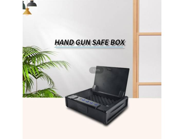 Coffre-fort biométrique pour armes à feu, petite boîte de sécurité à clé, serrure à empreintes digitales, antivol pour la maison