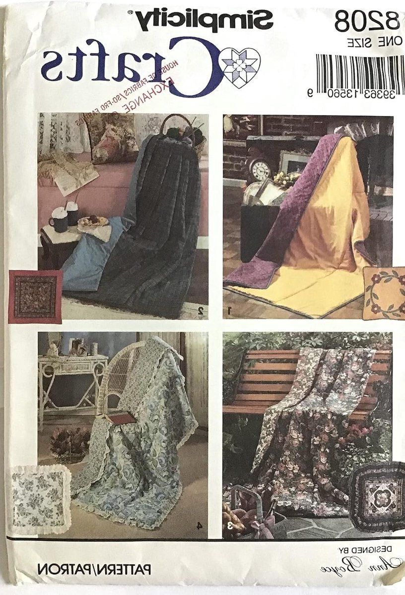 Quilt kussen met naaipatroon voor huisdecoratie, 115 x 183 cm, verkrijgbaar in meerdere kleuren