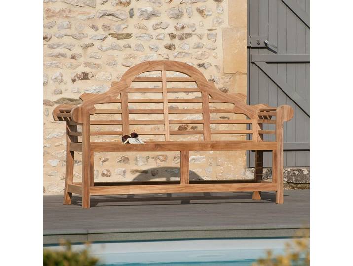Banc de jardin en Teck brut massif 166cm SUMMER