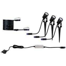 Paulmann Outd. P&S Spot Starterset CH 94692 Beleuchtungssystem Plug & Shine LED-Gartenstrahler-Starter-Set LED 10.5 W Warmweiß Schwarz