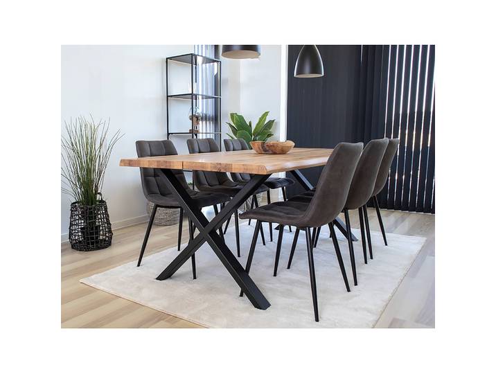 Table Trelleborg 95 x 75 x 200cm Marron