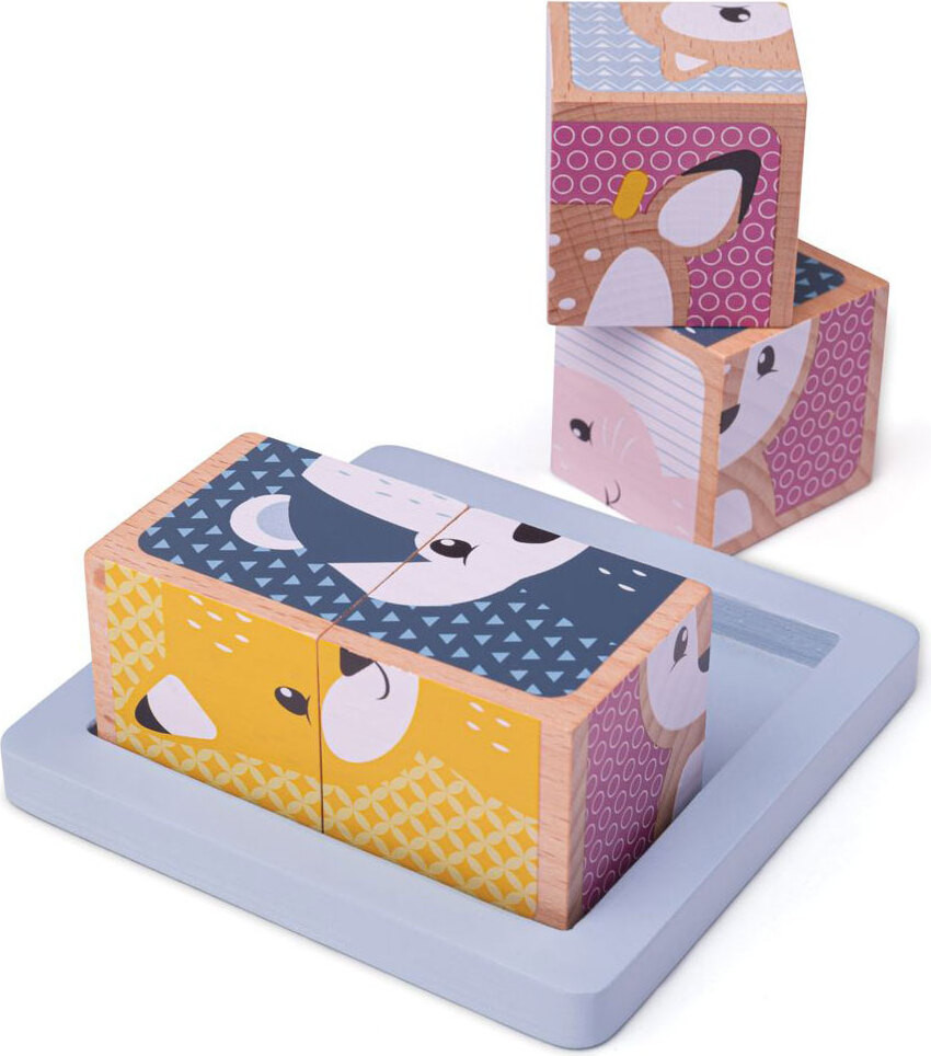 Bigjigs Houten Puzzel met Dieren uit het Bos