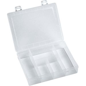 Hünersdorff Sortimentskasten PP-ECO Mini, 606100, 18 x 4 x 14cm, Kunststoff, mit 5 Fächern