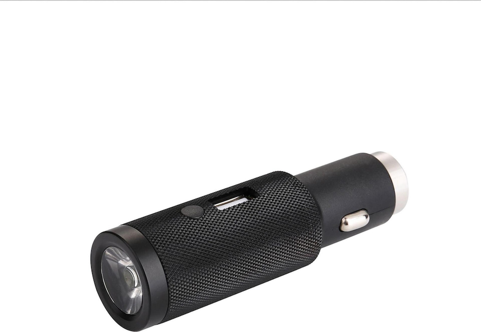 RealPower Car Charger met zaklamp en noodhamer 219736