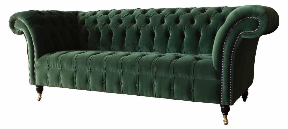 Chesterfield Design 3-Zits Sofa van Textiel voor de Woonkamer