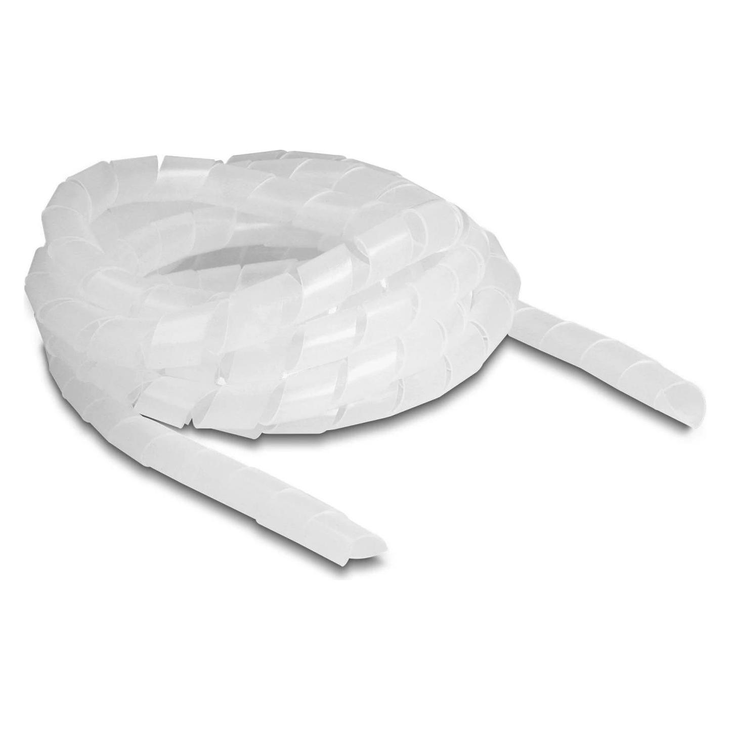 Delock Spiroschlauch flexibel 2 m x 12 mm Transparent (Kabelspiralschlauch, 200 cm) (19038)