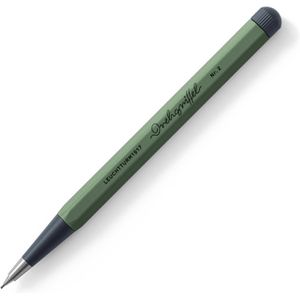 Leuchtturm1917 Drehbleistift Drehgriffel Nr. 2, olive/graphit, Aluminium, Griffstück Aluminium, Härte HB, Minenstärke 0.7 mm