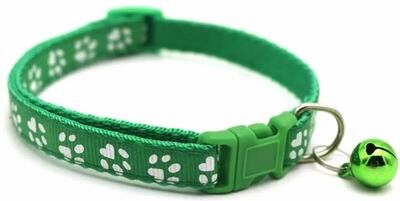 Uplifted Finds "Ultra Lightweight Adjustable ""Safety Jingle"" Pet Collar dark Green"