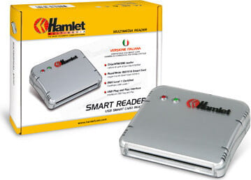 Hamlet HUSCR2 USB-kaartlezer USB 2.0 Zwart/Zilver