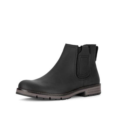 Chelseaboots GABOR "Chelsea Boot", Herren, Gr. 45, schwarz, Schuhe Chelseaboots