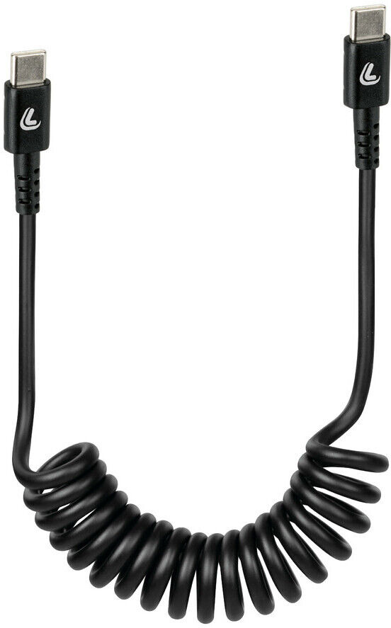 Cavo Usb a spirale Lampa Type-C > Type-C - 100 cm - Nero taglia unica