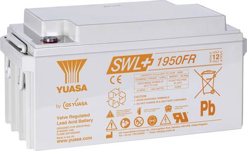 Yuasa SWL+1950FR Bleiakku Blei-Vlies (AGM) 74Ah 12V 1St.