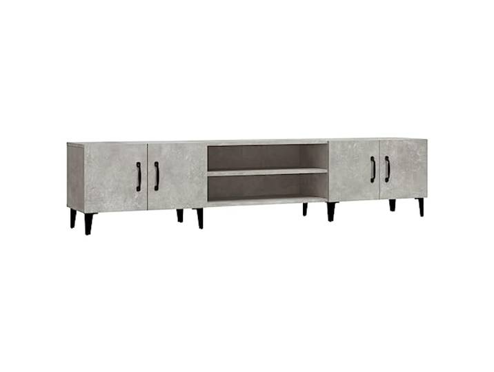 vidaXL TV-Schrank Betongrau 180x31,5x40 cm Holzwerkstoff