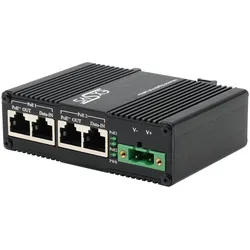 Exsys Industrial PoE++ 10 Gigabit Injektor 90W (802.3af (PoE), 802.3at (PoE+), 802.3bt (PoE++), 90 W), PoE Injector