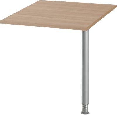 Schäfer Shop Select Verkettungsplatte, B 800 x T 800 mm, Eiche-Dekor/weißalu