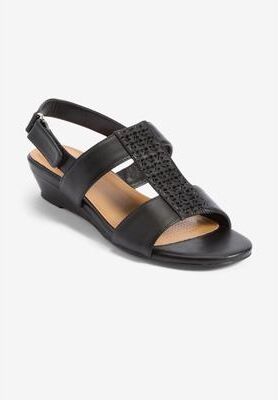 Women's The Lila Sandal by Comfortview in Black (Size 9 M)
