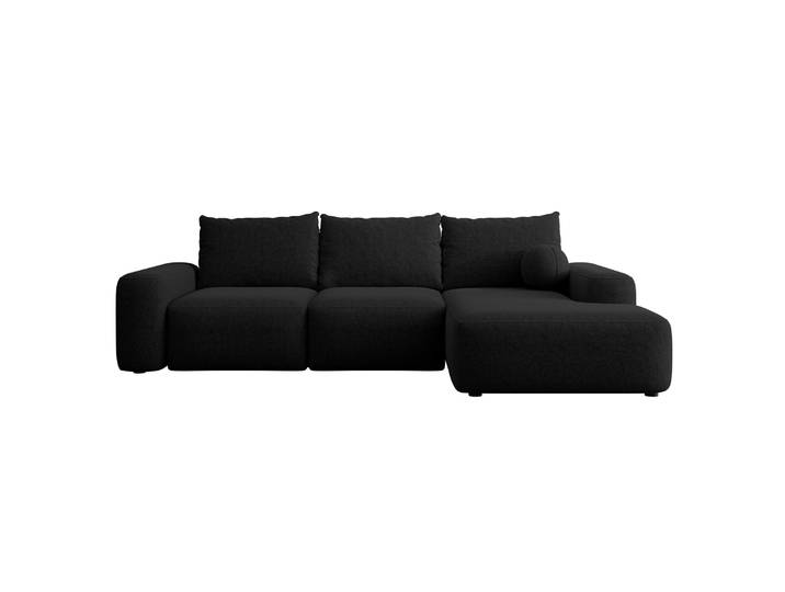 Ecksofa mit Schlaffunktion Carnos, L-förmig mit Ball, einzelne