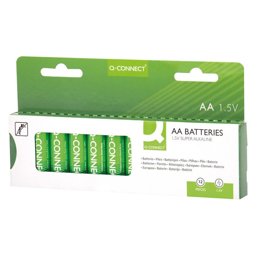 Q-Connect AA-Batterie (12 Stk., AA, 1850 mAh) (KF00644)