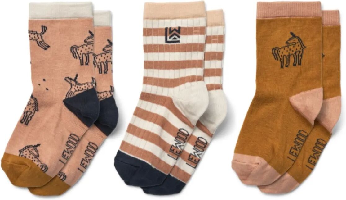 Liewood Lot 3 Paires de Chaussettes Silas Rose 17/18
