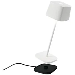 Zafferano Ofelia Pro Weiß Wiederaufladbare und dimmbare LED-Tischlampe - 2200-2700-3000K - 9h Maximalleistung