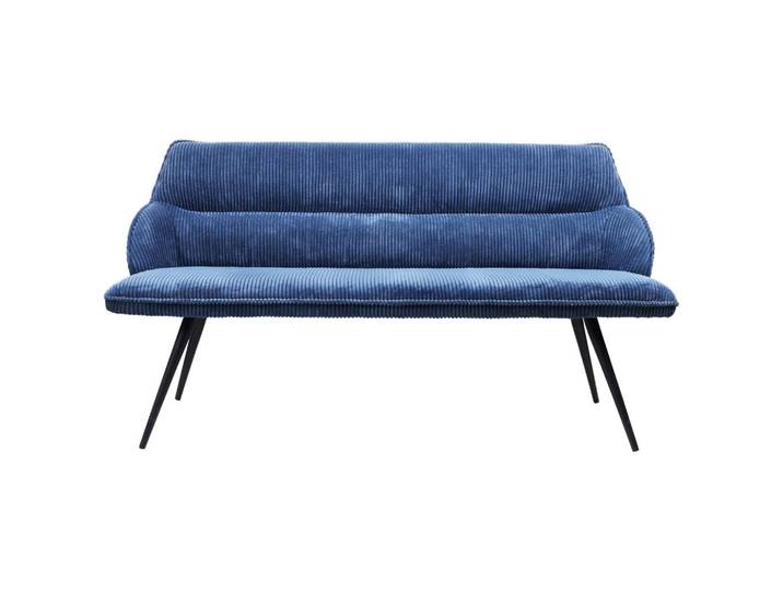 Mid.you Sitzbank Cord, Blau, Metall, 3-Sitzer, 163x67x85 cm, Esszimmer, Bänke, Sitzbänke