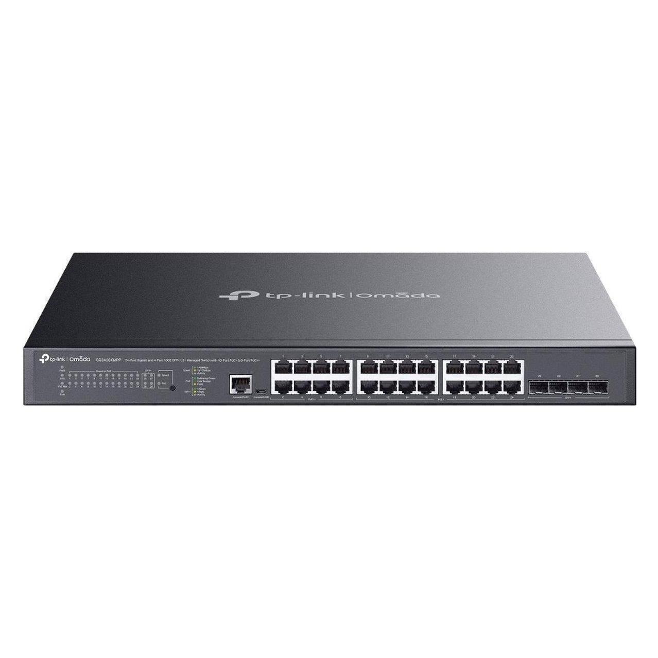 TP-Link SG3428XMPP -, Omada verwalteter Switch L2+, PoE++, 500W (28 Ports) (SG3428XMPP)