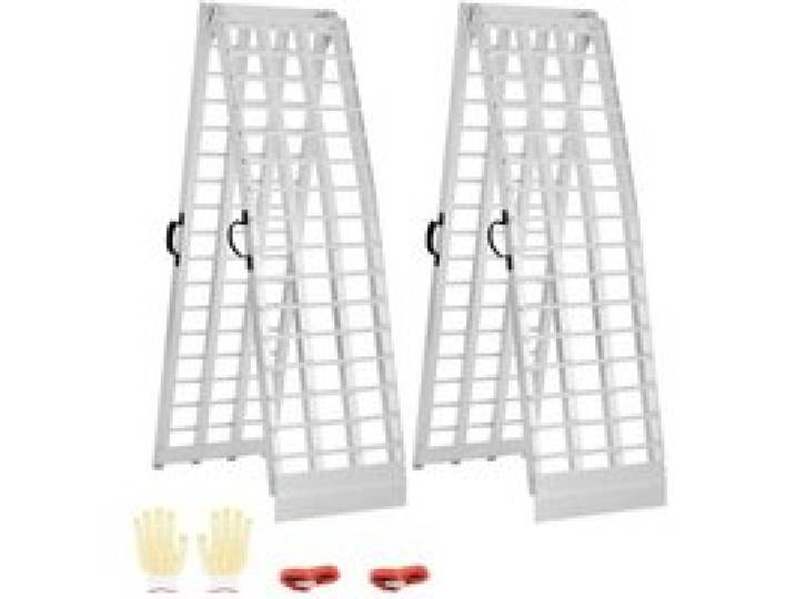 VEVOR Rampe d'accès en aluminium, 2 pièces, rampe de chargement pliable, 907 kg, avec surface de rampe plus large, robuste, stable et universelle, avec poignées, pour VTT, UTV, moto, vélo électrique