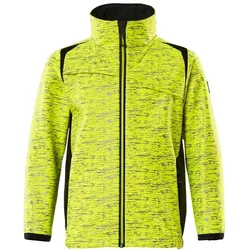 MASCOT Softshell Jacke für Kinder ACCELERATE SAFE Hi-vis Gelb / Schwarz 116 - 19902-291-1709-116 - Hi-vis Gelb / Schwarz