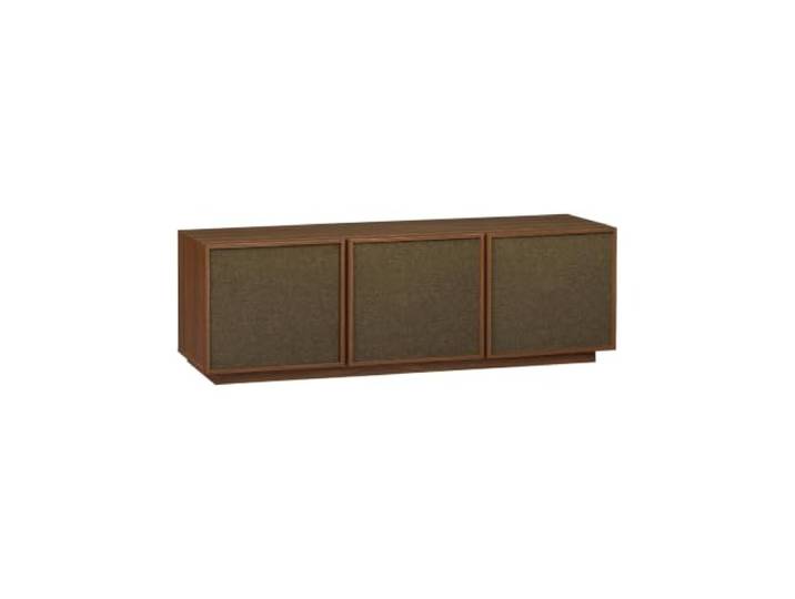 Alice's Garden sweeek - TV-Möbel 3 Türen Holzdekor und Stoff 140cm - Kuba