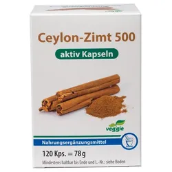 CEYLON-Zimt 500 aktiv Kapseln 78 g