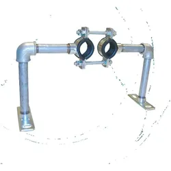 Austroflex, Zubehör Sanitärinstallation, Fixpunktschelle für Fernwärmeleitung Doppelrohr (Ausführung: 40mm - Ø160/175/200mm)
