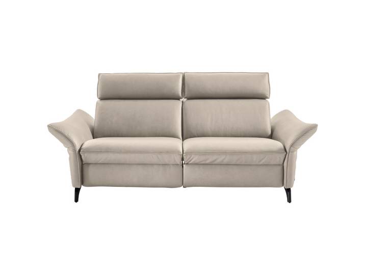 Himolla 2,5-Sitzer, Creme, Metall, Echtleder, Nappaleder, Rindleder, 194x94x95 cm, Blauer Engel, Goldenes M, Emas, Typenauswahl, Lederauswahl, Stoffauswahl, Sitzqualitäten, Hocker erhältlich, Wohnzimmer, Sofas & Couches, Ledersofas