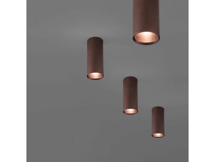 Lodes Deckenleuchte A-Tube, schmale Form, GU10 - Kupfer-Bronze (