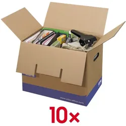 OTTO Office Ordnerkarton »Profi« Größe M - 10 Stück braun, 48x36x32 cm