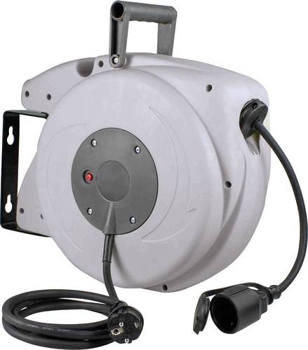 automatischer Kabelaufroller 8710418 Farbe grau/anthrazit Ausführung Kabelaufroller mit Schuko-Stecker Zuleitung H07RN-F