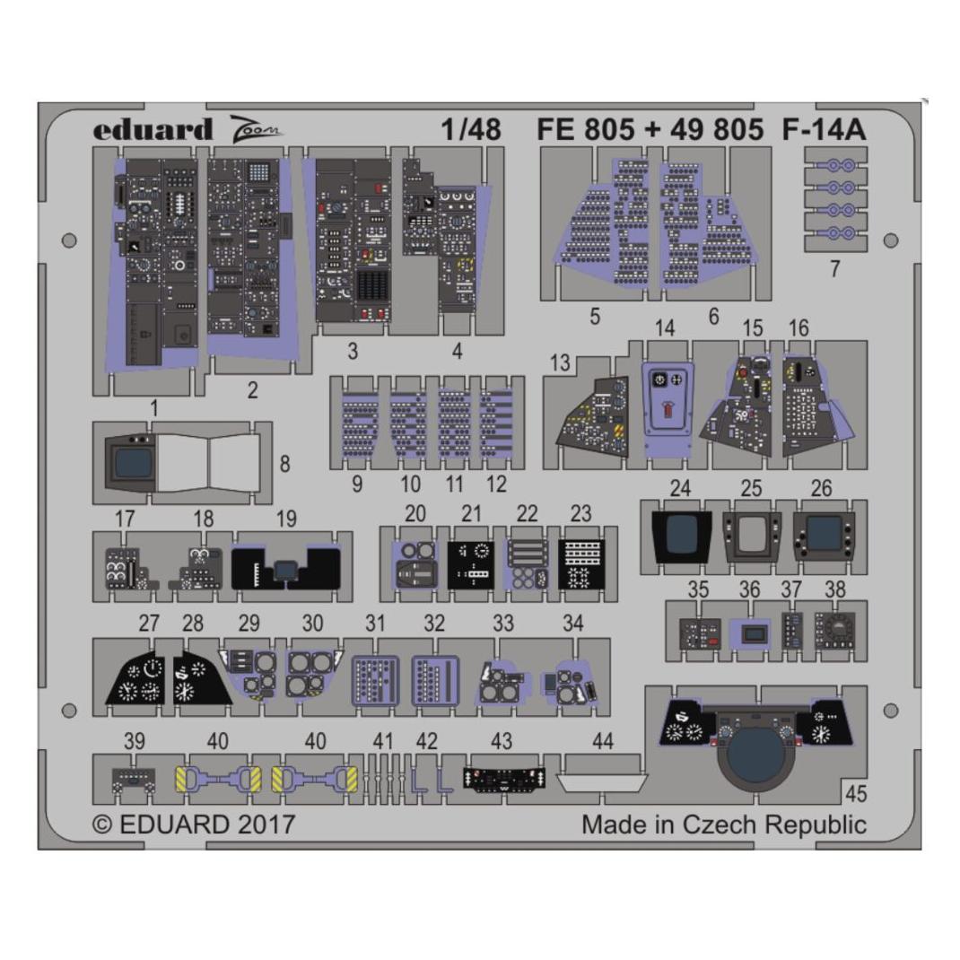 Eduard F-14A interior for Tamiya (49805)