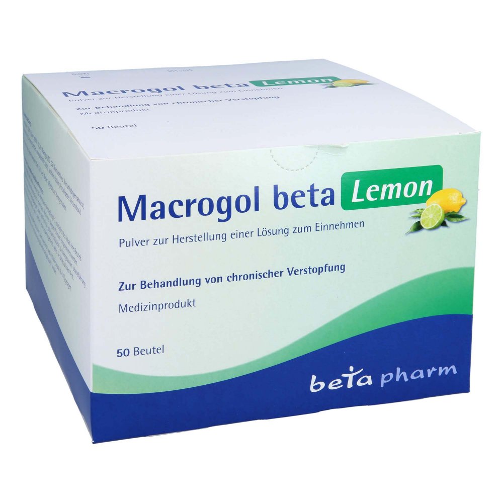 betapharm Arzneimittel GmbH Macrogol Beta Lemon Plv.z.her.e.lsg.z.einnehmen 17164792